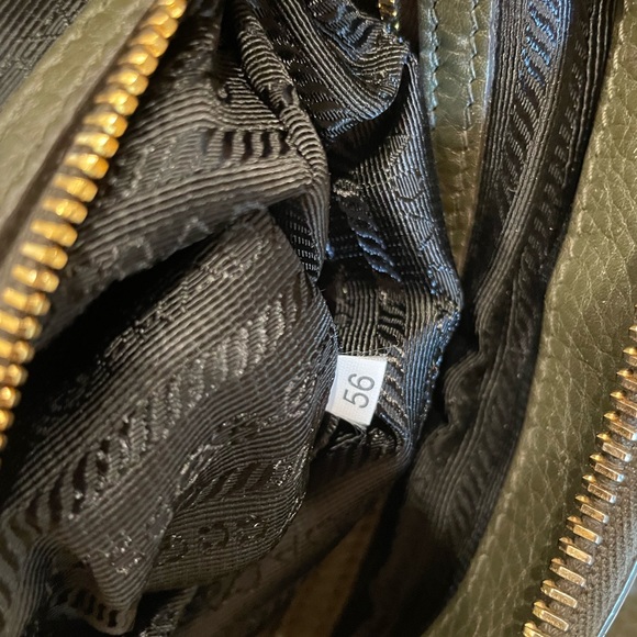 PRADA top handle pebble leather handbag - Picture 11 of 14